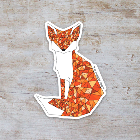 Fox Vinyl Sticker