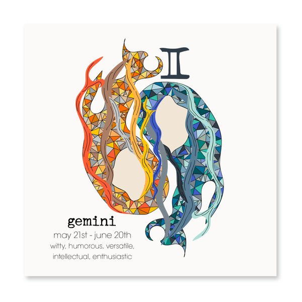 Gemini Greeting Card