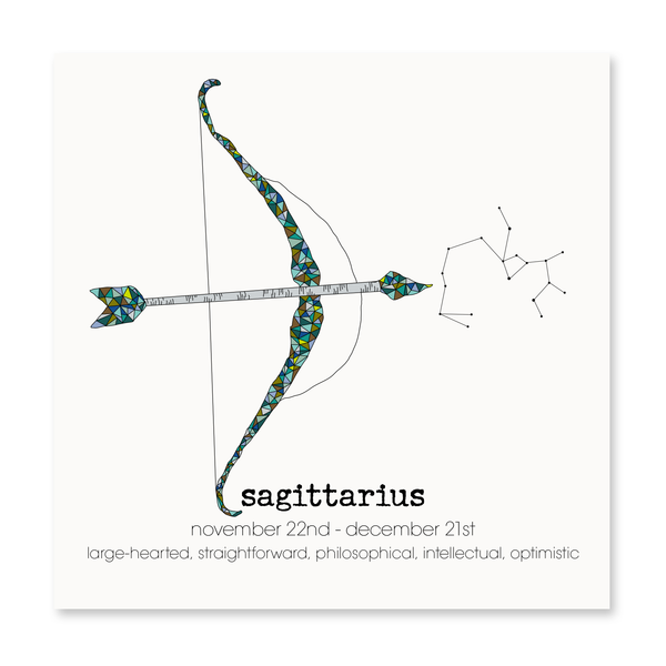 Sagittarius Greeting Card