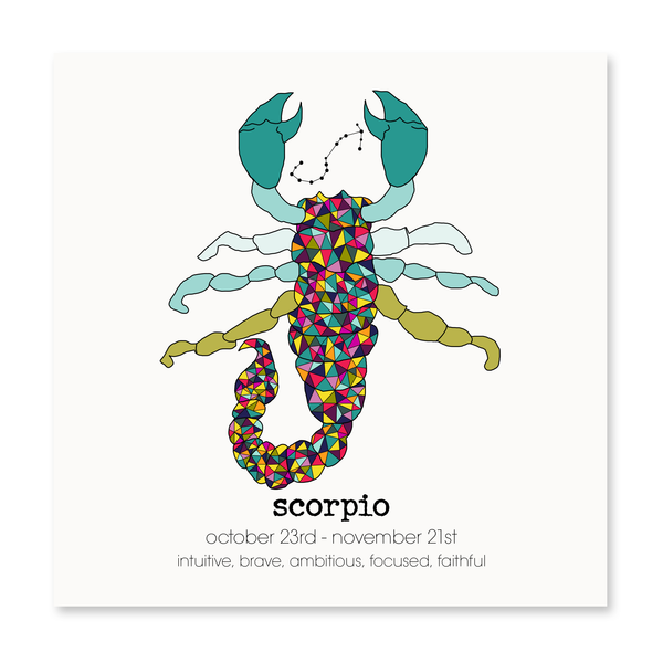 Scorpio Greeting Card