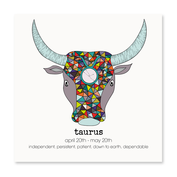 Taurus - Greeting Card